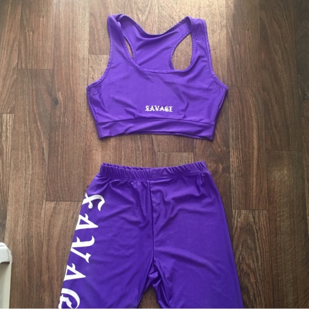 "Savage" purple set